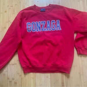 MV Sport Red Gonzaga Crewneck Sweatshirt. Great condition no signs of pilling